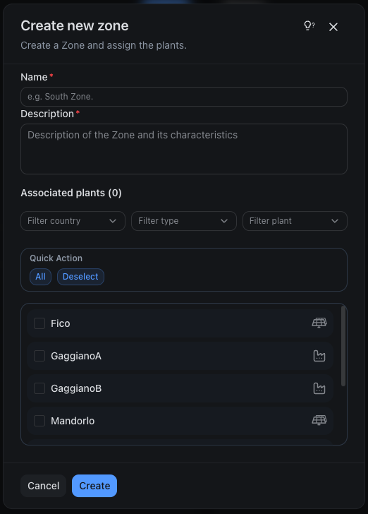 add a new zone