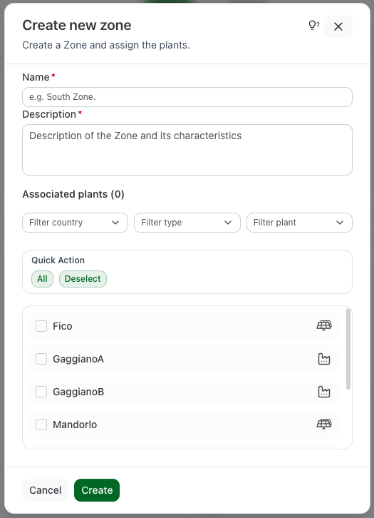 add a new zone