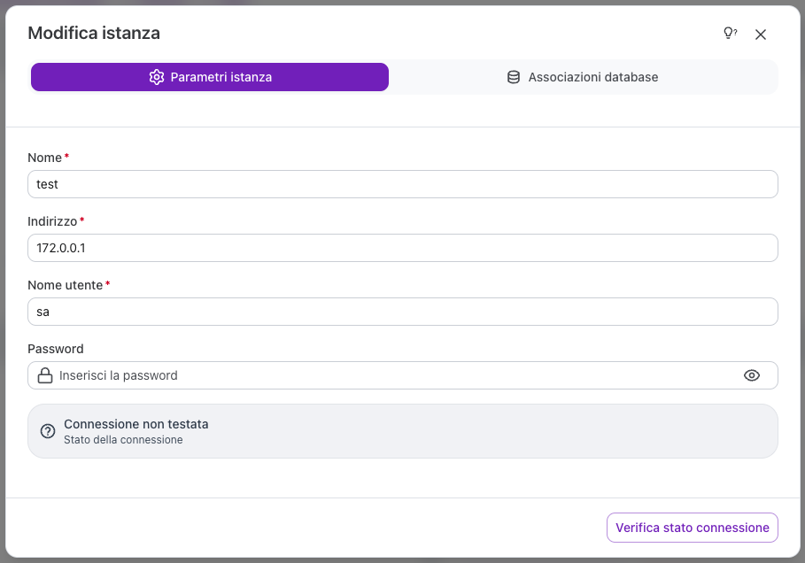 parameters tab